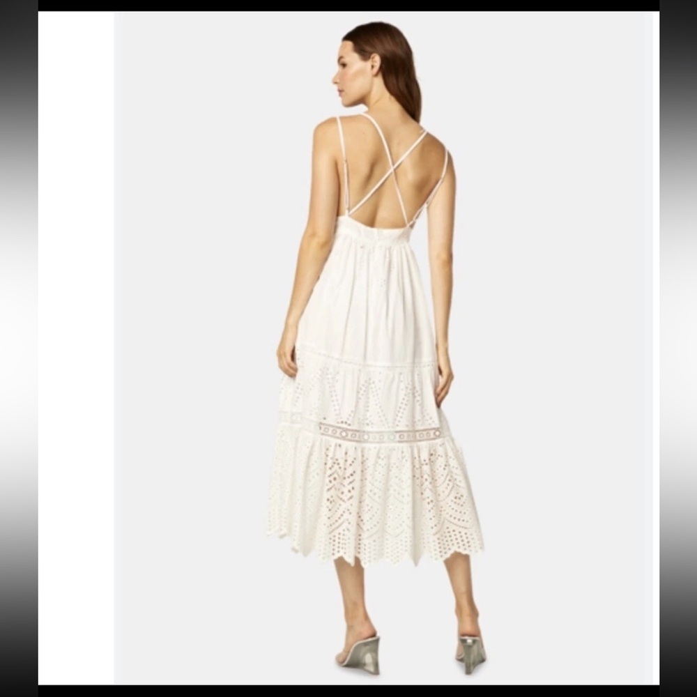 NWT Misa Los Angeles Eyelet Embroidered Allegra  Dress. - Picture 3 of 13